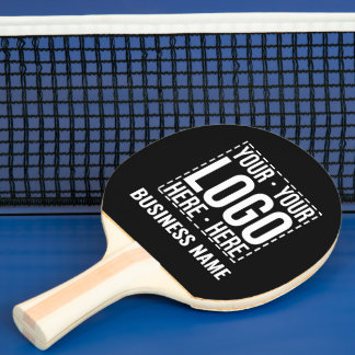 Pala De Ping Pong Logotipo Empresarial Personalizado Empresa Corpora
