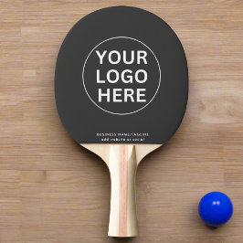 Pala De Ping Pong Logotipo gris promocional de marca comercial