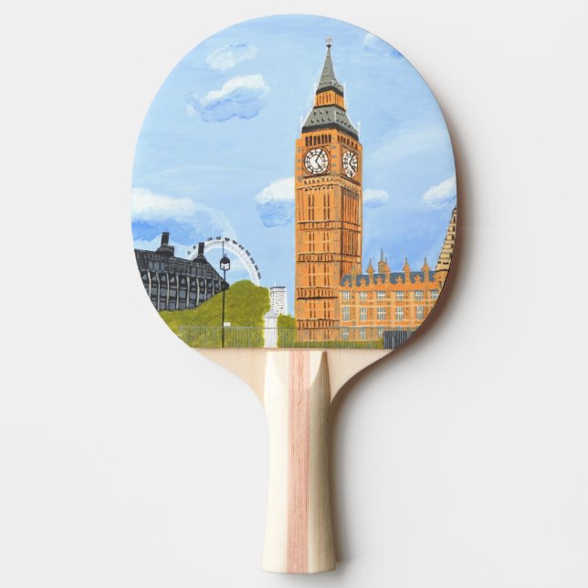 Pala De Ping Pong Londres Big Ben  (Anverso)