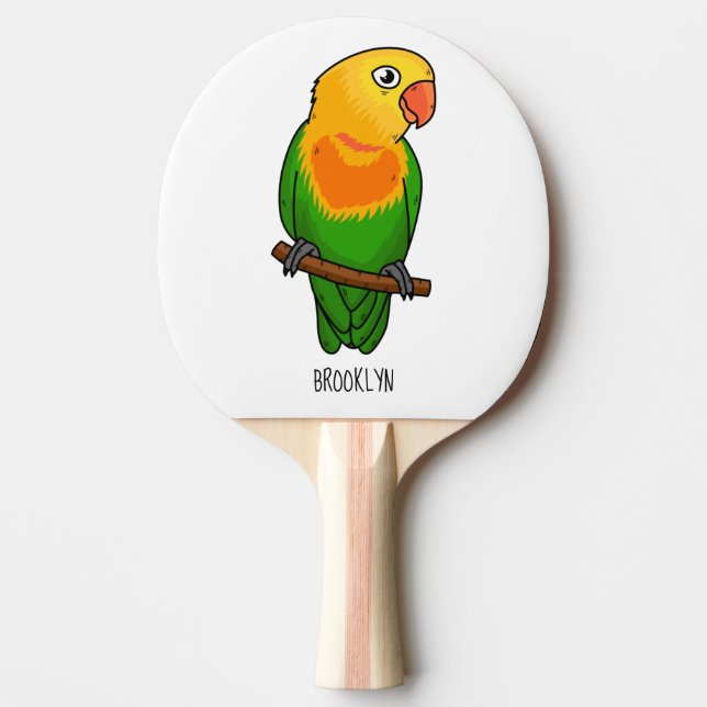 Pala De Ping Pong Loro personalizado (Anverso)
