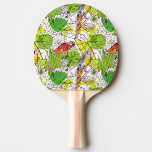 Pala De Ping Pong Loros tropicales