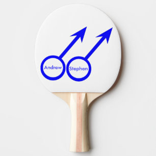 Pala De Ping Pong Los amantes de los homosexuales Personalizable Pin