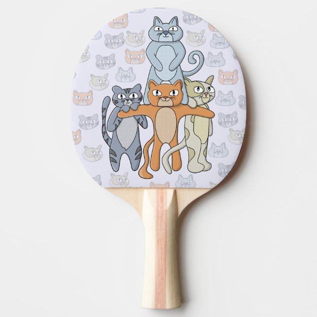 Pala De Ping Pong Los asombrosos gatos (Anverso)