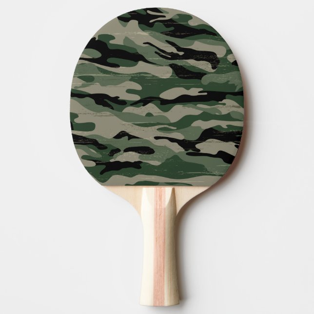 Pala De Ping Pong Los militares camuflan diseño (Anverso)