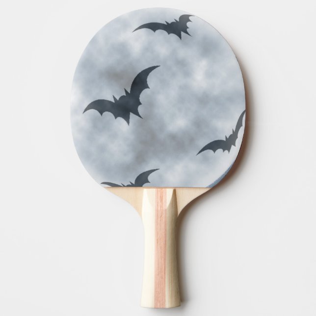 Pala De Ping Pong Los Murciélagos Huyen A Luna Llena, (Anverso)