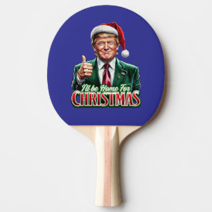 Pala De Ping Pong Los Navidades de Donald Trump en Santa Hat
