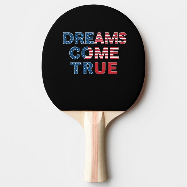 Pala De Ping Pong Los sueños se hacen realidad (Anverso)