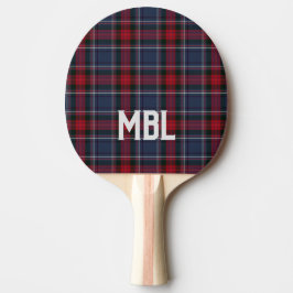 Pala De Ping Pong Louth Tartán Plaid personalizado del condado irlan