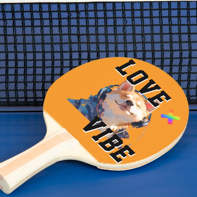 Pala De Ping Pong LOVE × SHIBA - Custom (Subido por el creador)