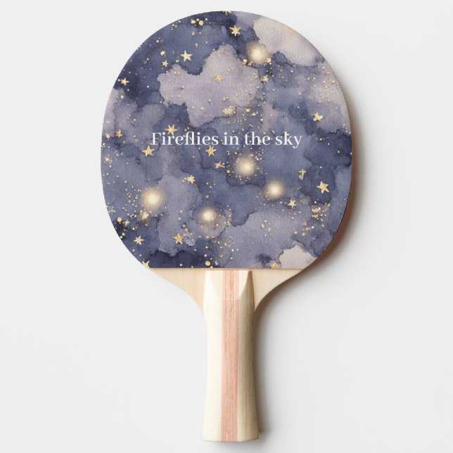 Pala De Ping Pong Luciérnagas en el cielo   (Anverso)