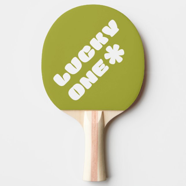 Pala De Ping Pong Lucky One Ping Pong Paddle - Green (Anverso)
