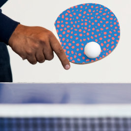Pala De Ping Pong Lugares de guepardo Azul Coral