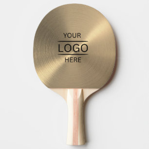 Pala De Ping Pong Lujo y profesión Gold Metallic Ping Pong Paddle
