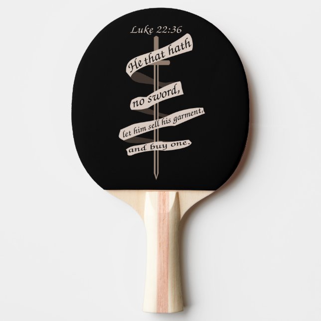Pala De Ping Pong Luke Advice compra una espada (Anverso)