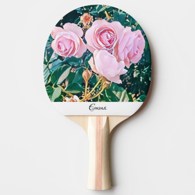 Pala De Ping Pong luxe romantic flowers botanical wallpaper (Anverso)