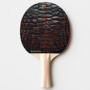 Pala De Ping Pong Luxury Executive Monogram Premium Leather
