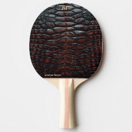 Pala De Ping Pong Luxury Executive Monogram Premium Leather