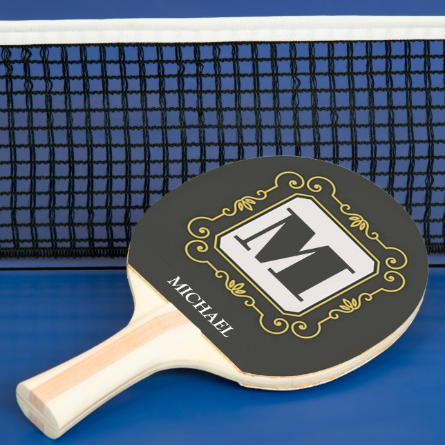 Pala De Ping Pong Luxury minimal Modern monogram (in situ)