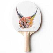 Lynx Ping Pong Paddle, Red Rubber Back