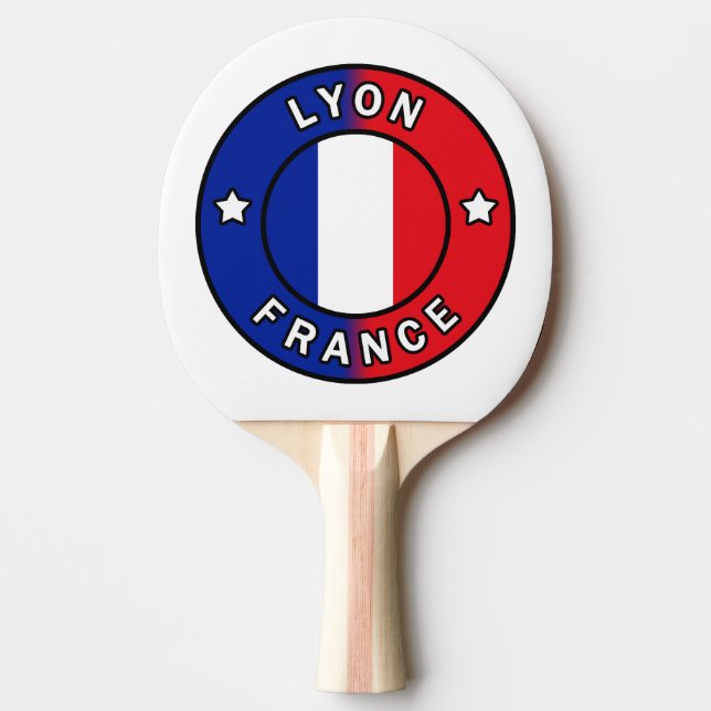 Pala De Ping Pong Lyon Francia (Anverso)