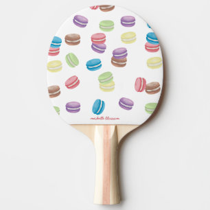 Pala De Ping Pong Macarones franceses de color pastel