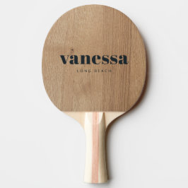 Pala De Ping Pong Madera de Abedul Ligera Nombre Clásico Moderno Min