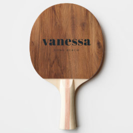 Pala De Ping Pong Madera de Arce Minimalista Clásica Moderna Nombre 