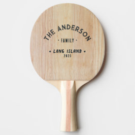 Pala De Ping Pong Madera de Fresno Blanco Nombre de Familia Costero 