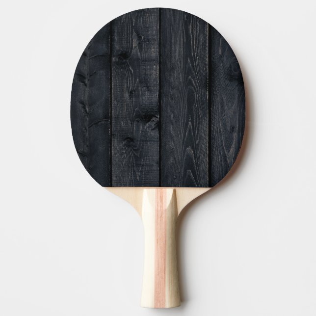 Pala De Ping Pong Madera Quemada Oscura Simple (Anverso)