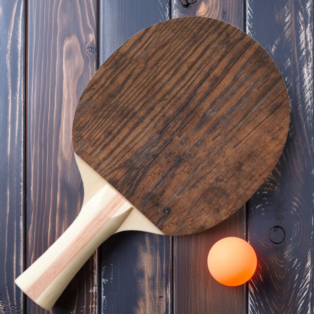 Pala De Ping Pong Madera Rústica de Nogal Oscuro (Subido por el creador)