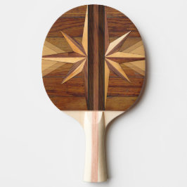 Pala De Ping Pong Madera Rústica Retro