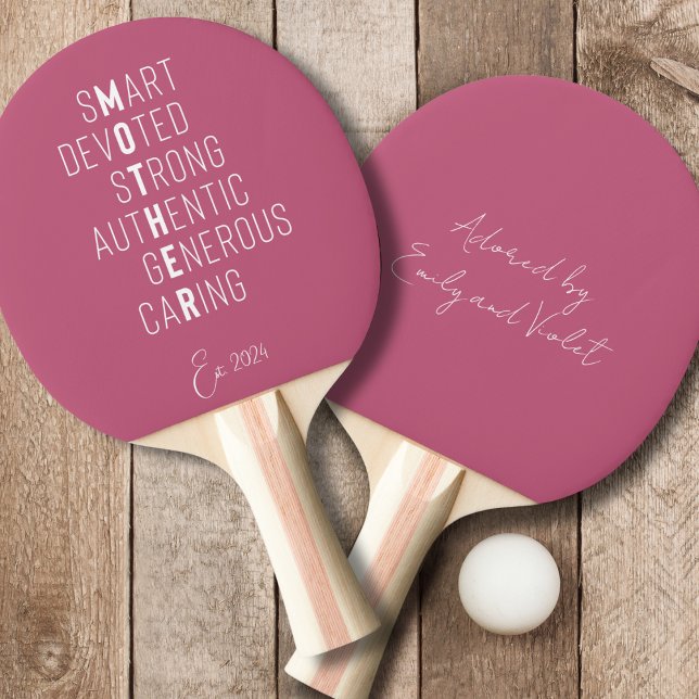 Pala De Ping Pong Madre crucigrama madre rosa polvoriento moderno no (Subido por el creador)