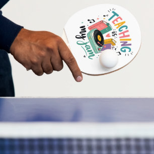 Pala De Ping Pong Maestro de Enseñanza Retro Es Mi Placa de Vinilo