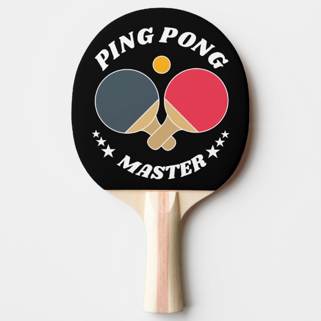 Pala De Ping Pong Maestro de Ping Pong - Personalizado del tenis de  (Anverso)