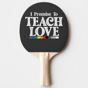 Pala De Ping Pong Maestro Orgullo LGBT Prometo Enseñar Amor Gay