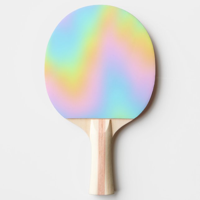 Pala De Ping Pong Magnífico Boda del arcoiris Pastel (Anverso)