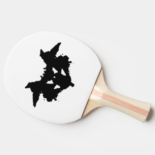 Pala De Ping Pong Mancha de tinta de Rorschach