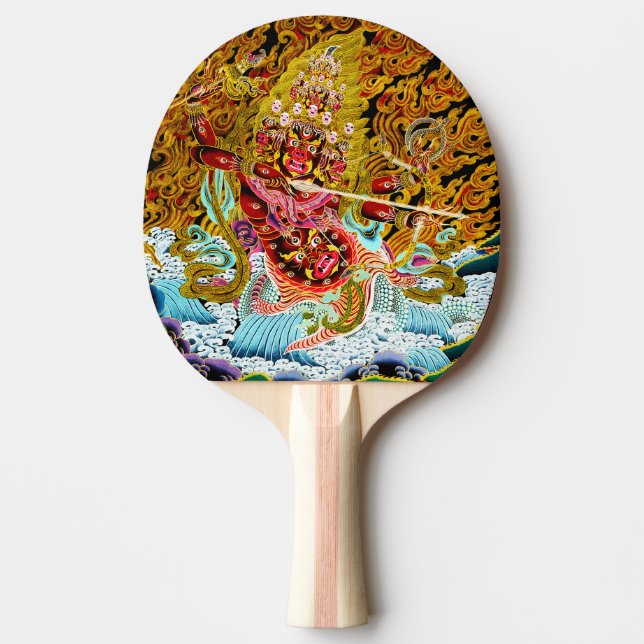 Pala De Ping Pong Mandala oriental de Guay thangka dios oriental vib (Anverso)