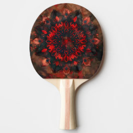 Pala De Ping Pong Mandala oscura - Regalo gótico de Boho