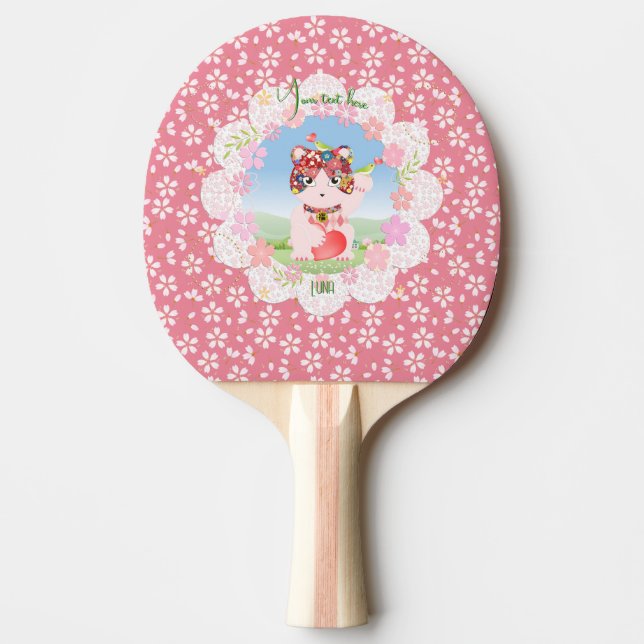 Pala De Ping Pong Maneki Neko Lucky Luna (Anverso)