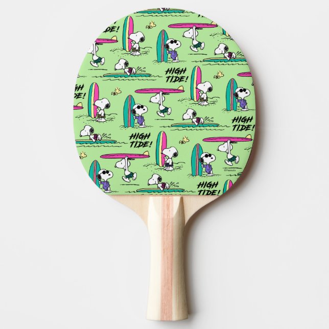 Pala De Ping Pong Maní | Patrón de marea alta del océano Snoopy (Anverso)