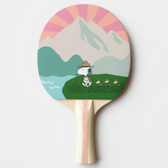 Pala De Ping Pong Maní | Snoopy Leader of the Pack (Anverso)