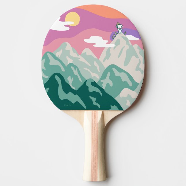 Pala De Ping Pong Maní | Snoopy & Troop Senderismo por la montaña (Anverso)