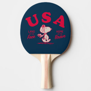 Pala De Ping Pong Maní   Tierra libre de Snoopy USA
