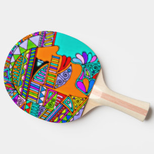 Pala De Ping Pong Mano dibujada por EDDArt - Faraón 1