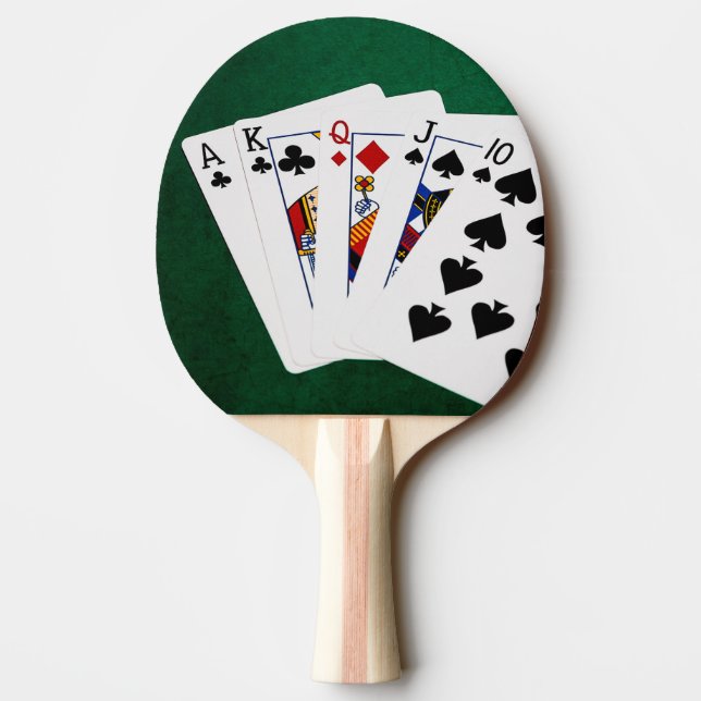 Pala De Ping Pong Manos De Póquer - Directo - As A Diez (Reverso)