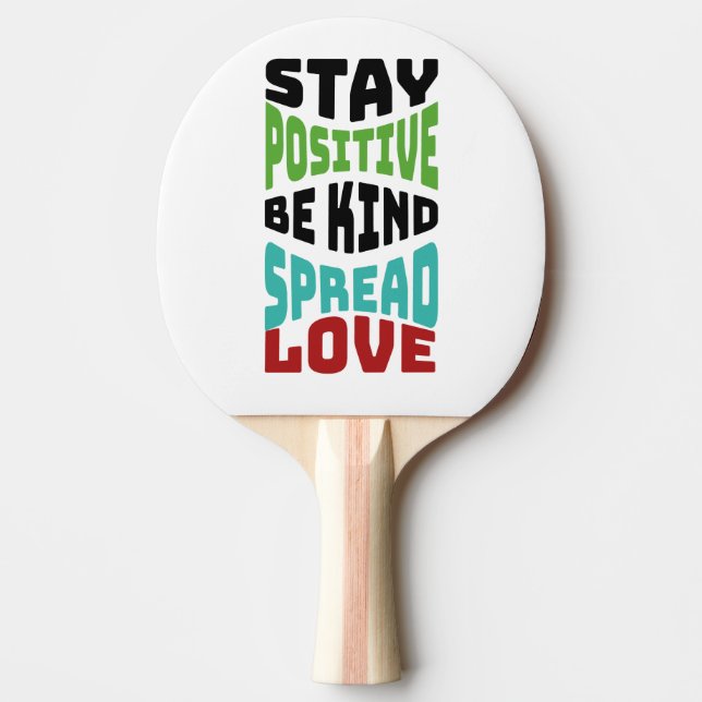 Pala De Ping Pong Mantén Positivo (Anverso)