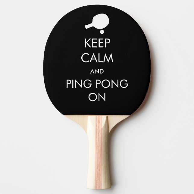Pala De Ping Pong Mantenga la calma Ping Pong (Anverso)