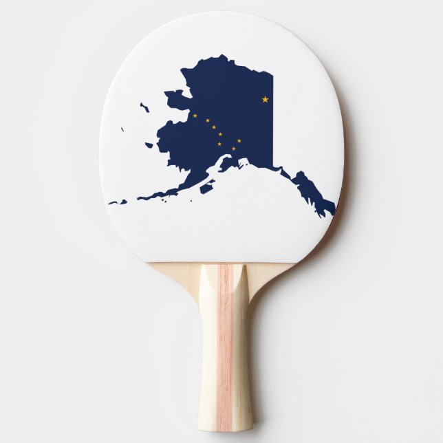 PALA DE PING PONG MAPA DE ALASKA (Anverso)