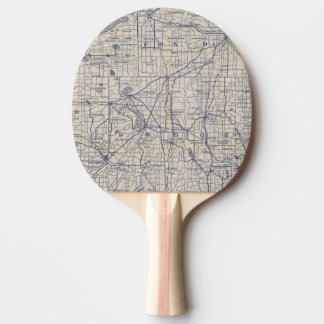 Pala De Ping Pong Mapa de camino de la bicicleta de Wisconsin 4